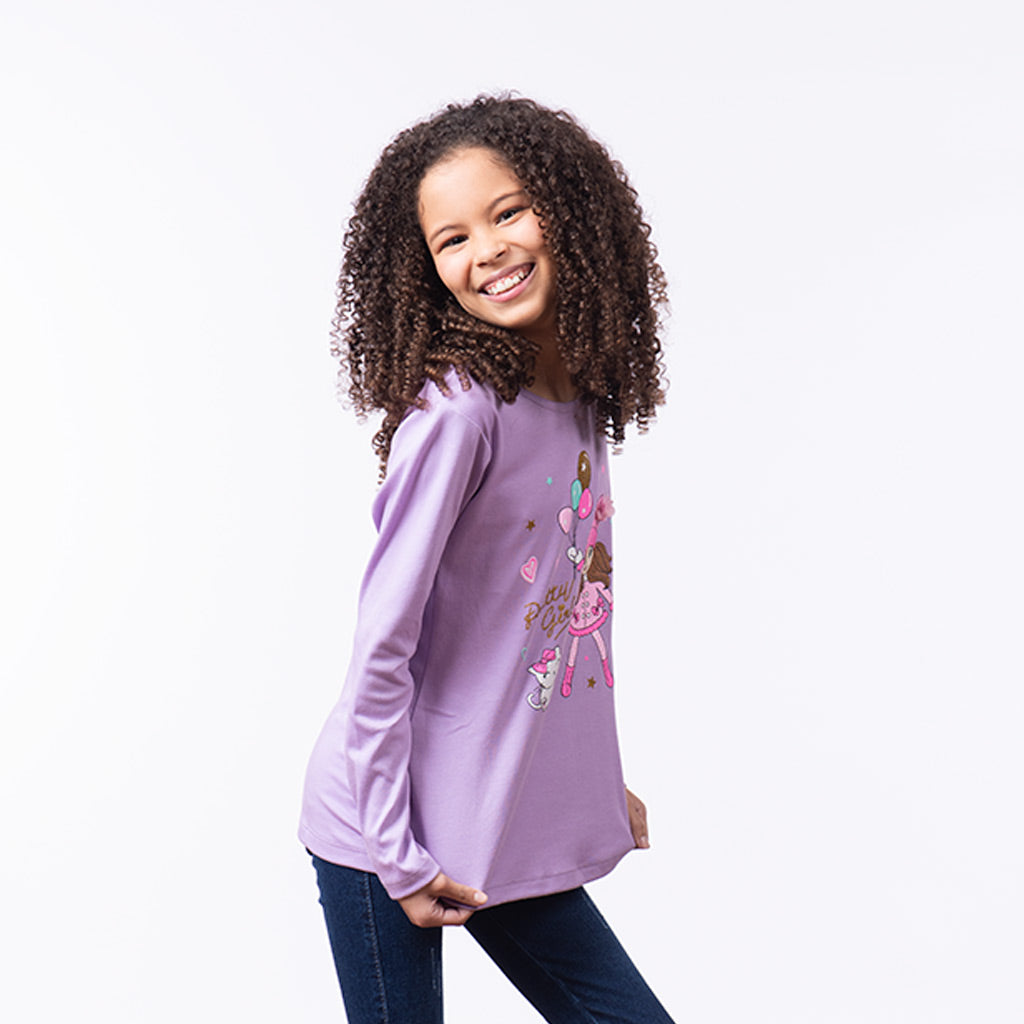 Polo Zaraith Manga Larga Niña