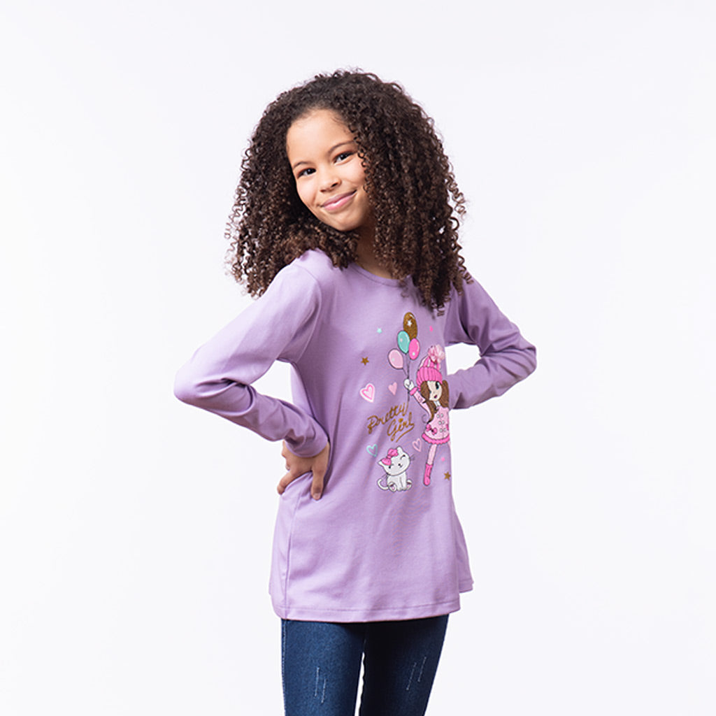 Polo Zaraith Manga Larga Niña