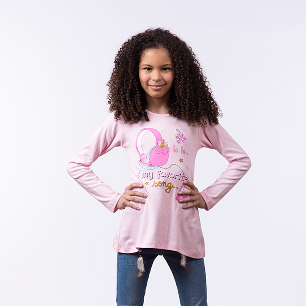 Polo Zaraith Manga Larga Niña