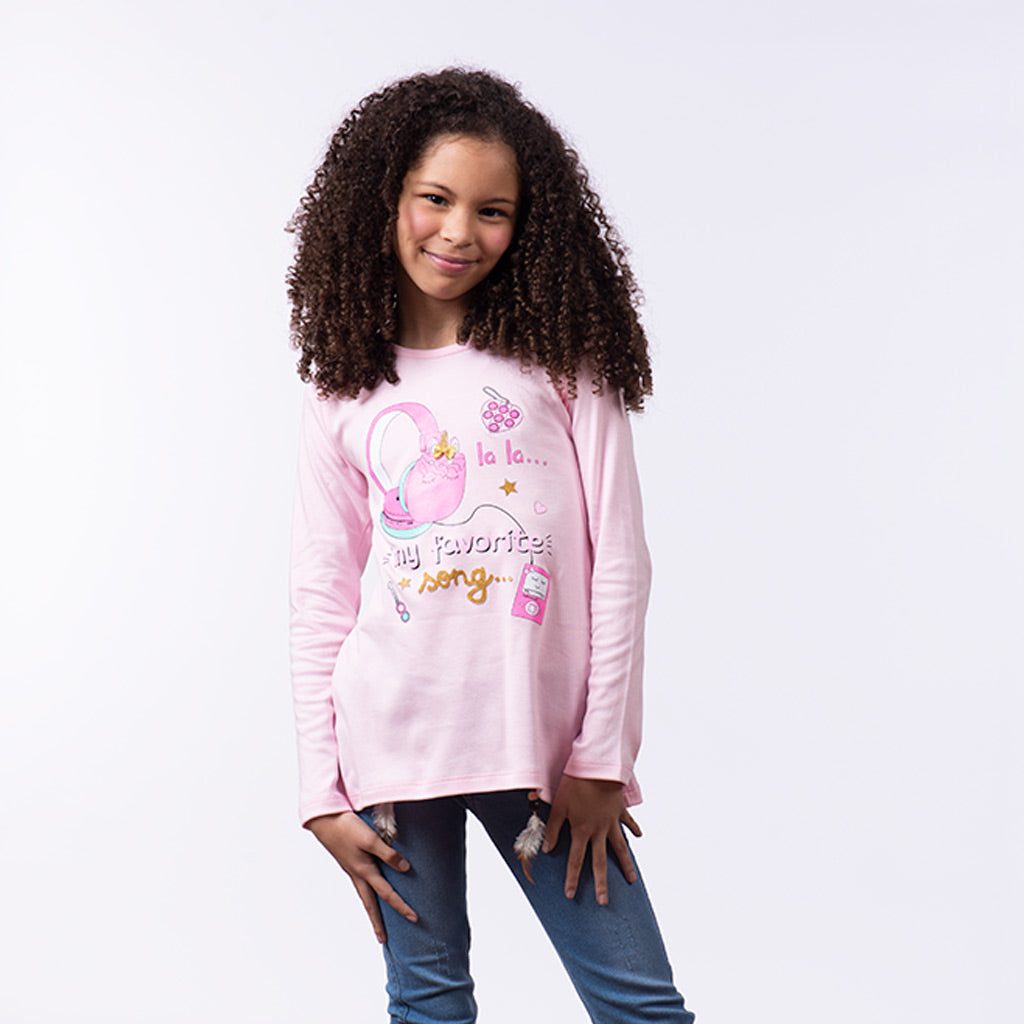 Polo Zaraith Manga Larga Niña