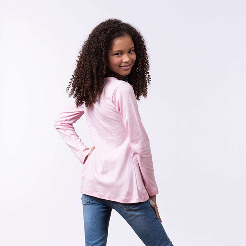 Polo Zaraith Manga Larga Niña