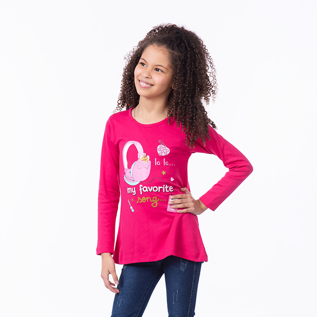 Polo Zaraith Manga Larga Niña