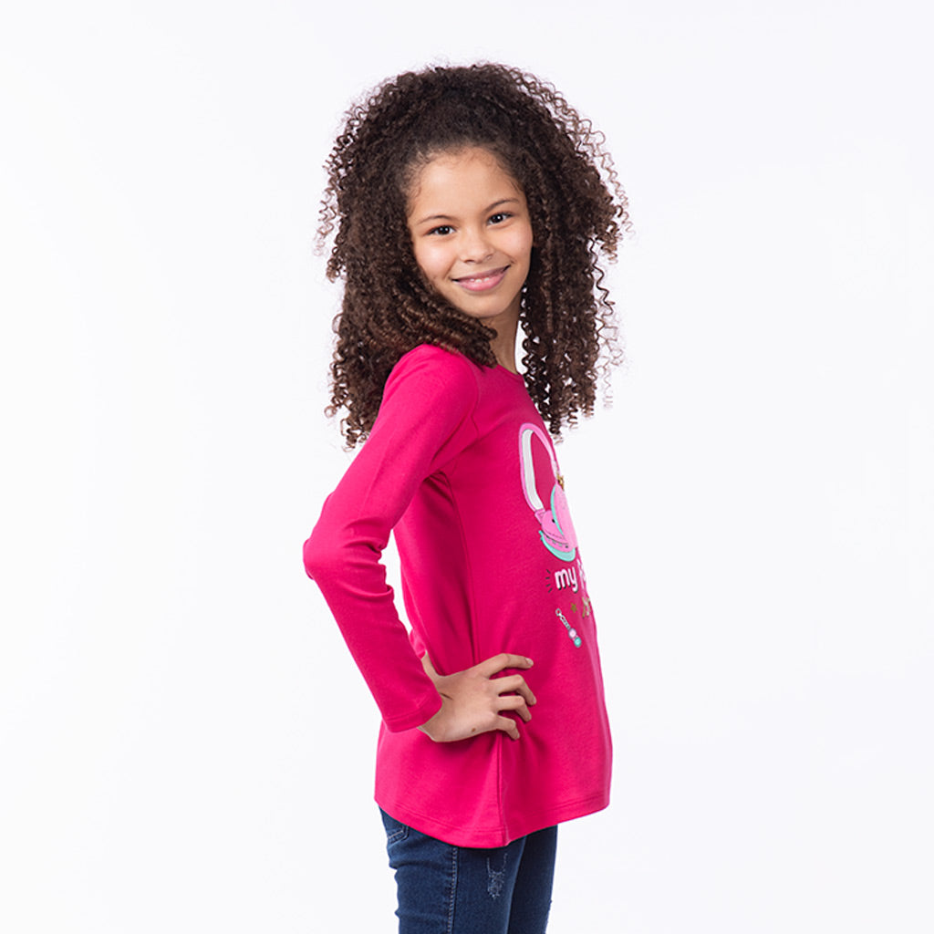 Polo Zaraith Manga Larga Niña