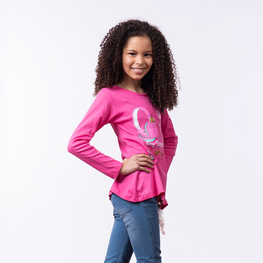 Polo Zaraith Manga Larga Niña