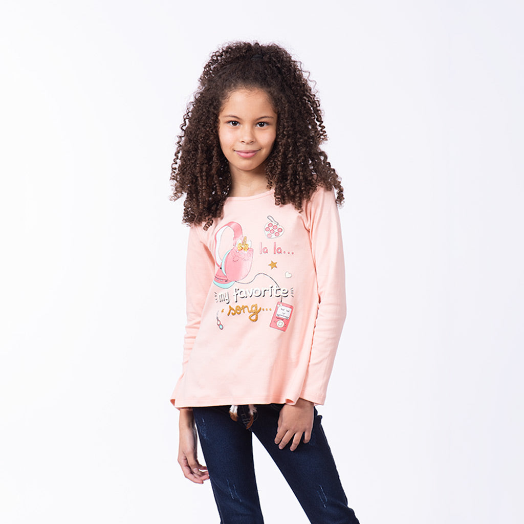 Polo Zaraith Manga Larga Niña