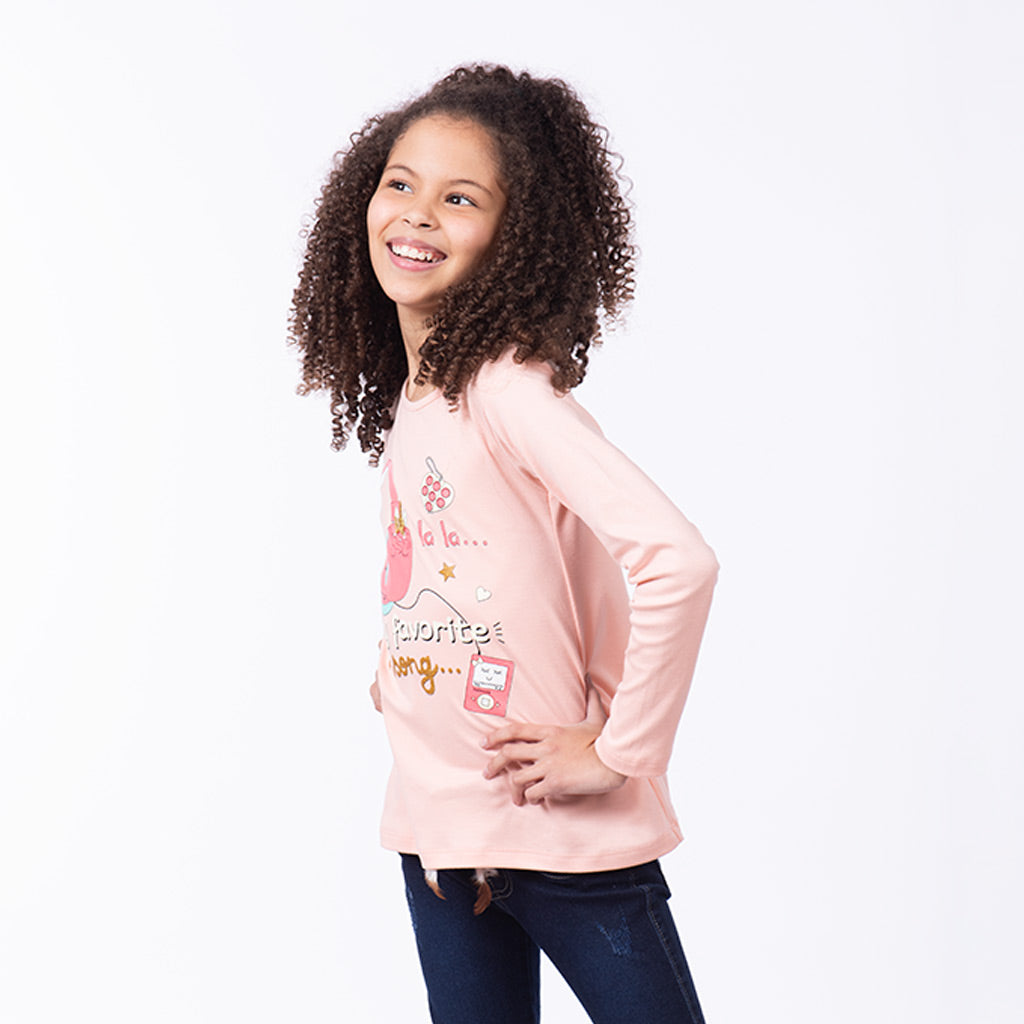 Polo Zaraith Manga Larga Niña