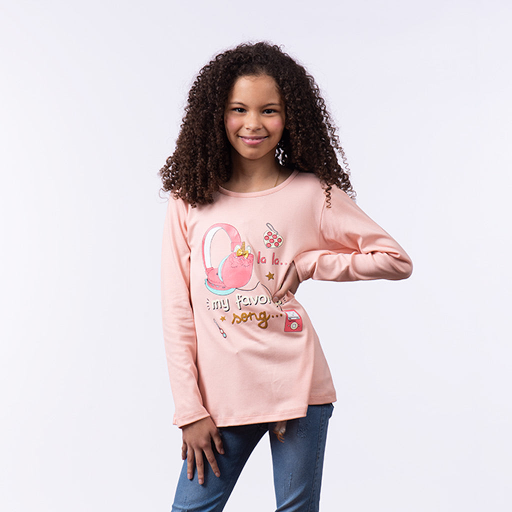 Polo Zaraith Manga Larga Niña