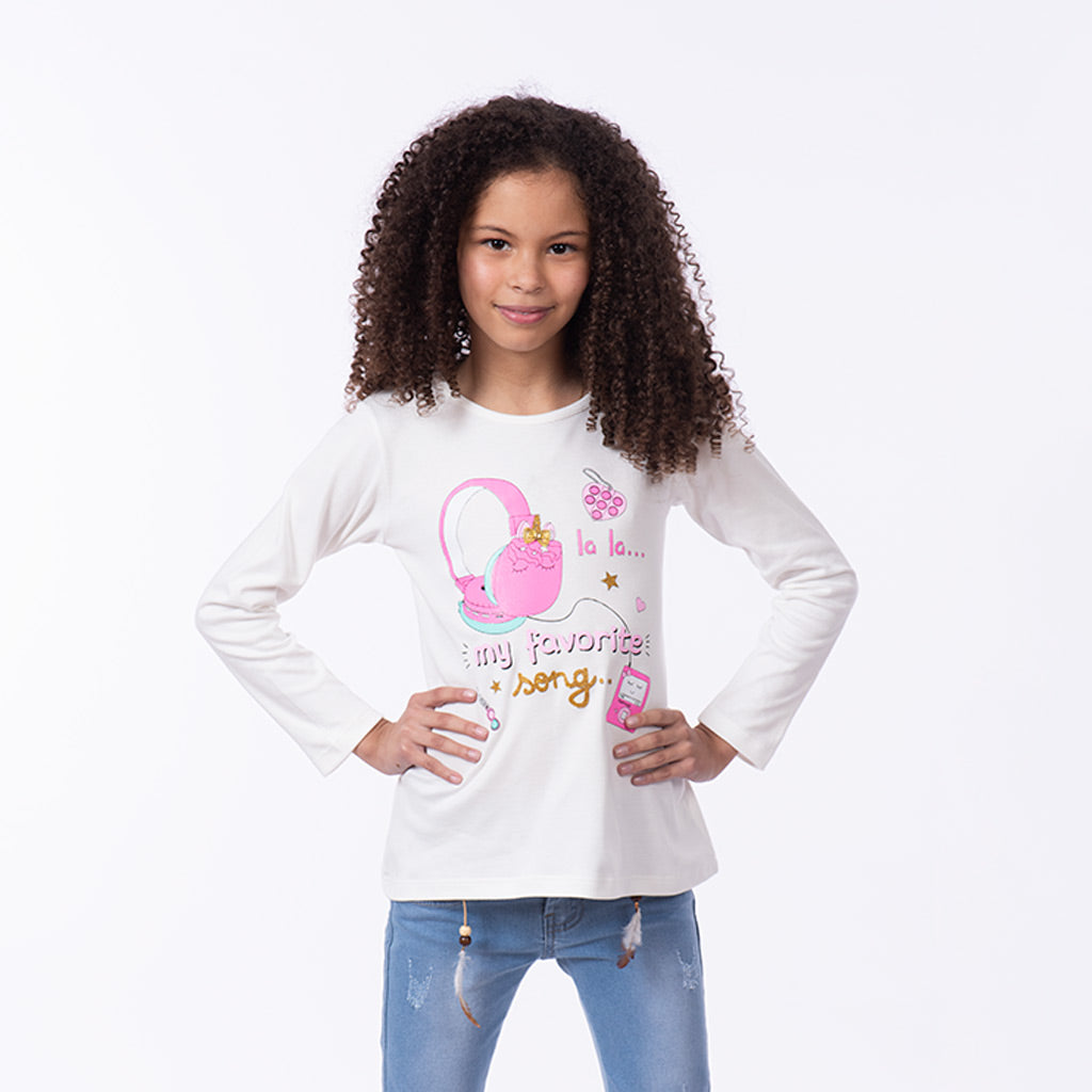 Polo Zaraith Manga Larga Niña