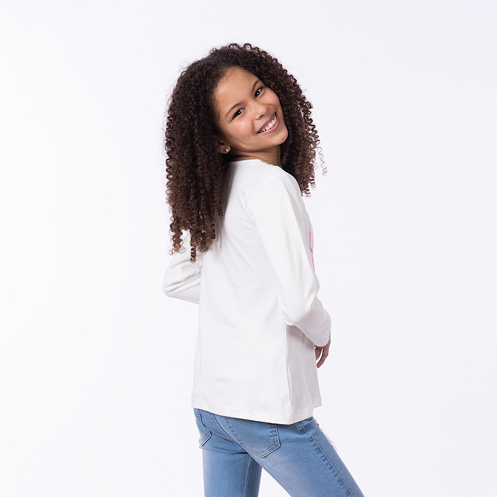 Polo Zaraith Manga Larga Niña