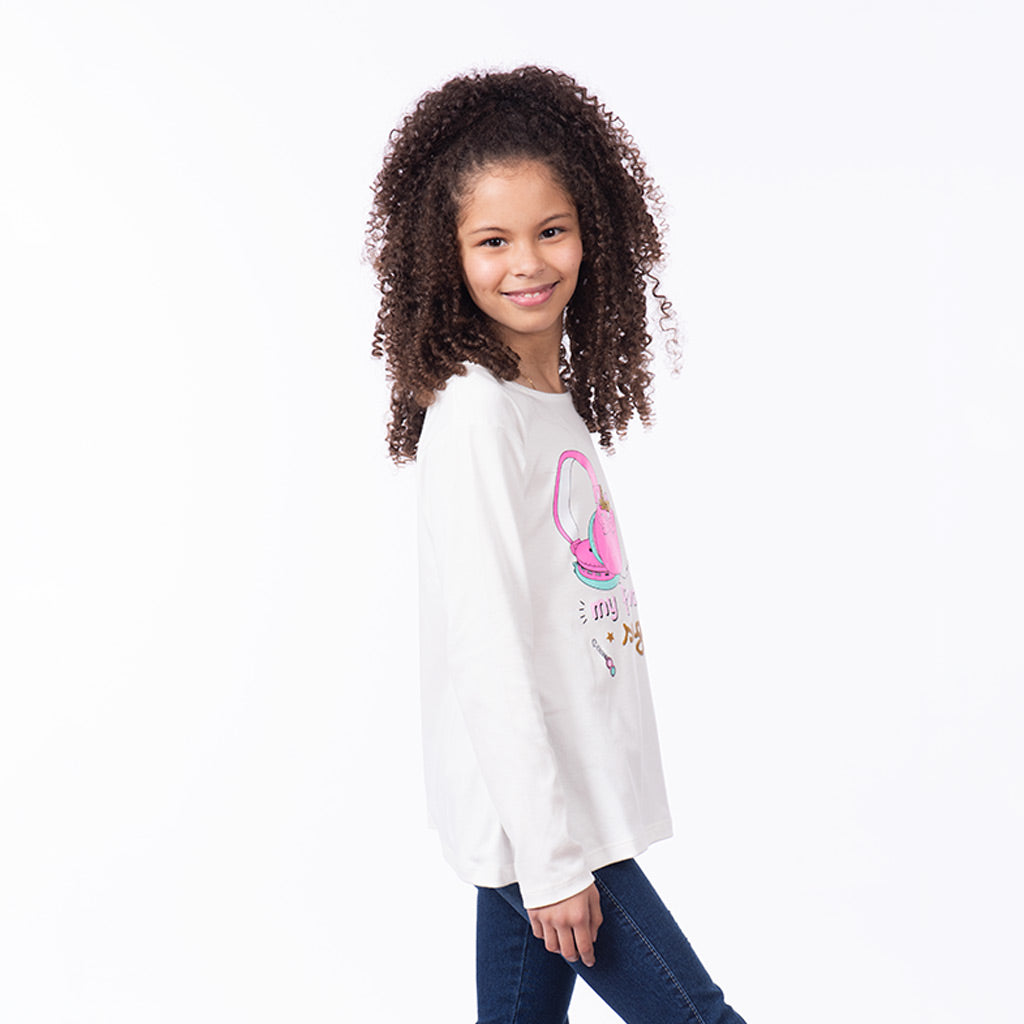 Polo Zaraith Manga Larga Niña