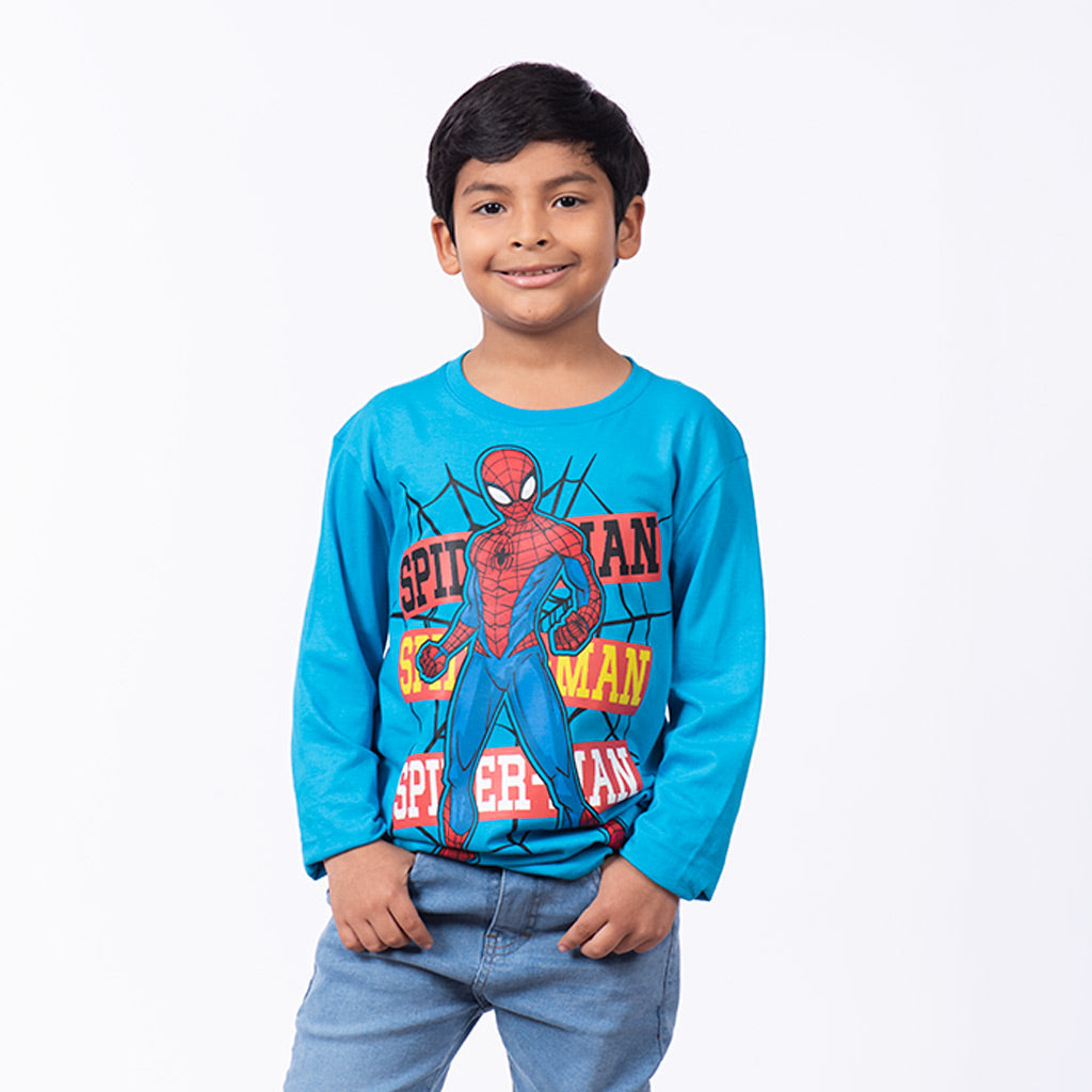 Polo Spiderman Manga Larga Niño