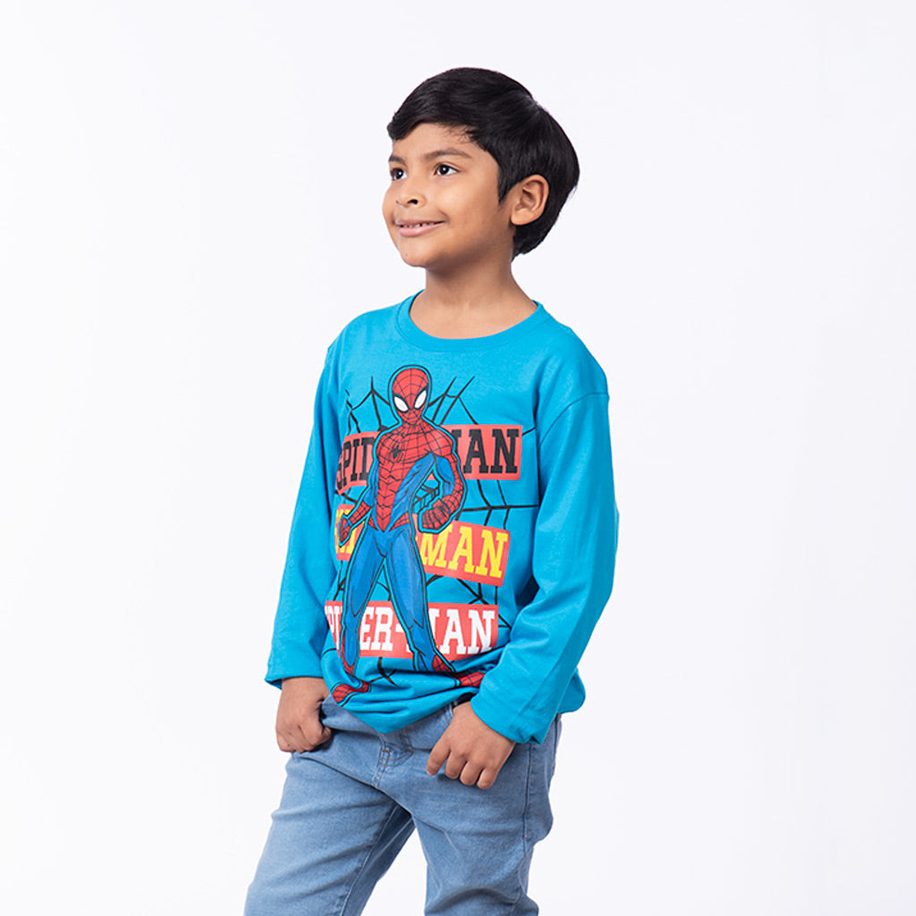 Polo Spiderman Manga Larga Niño