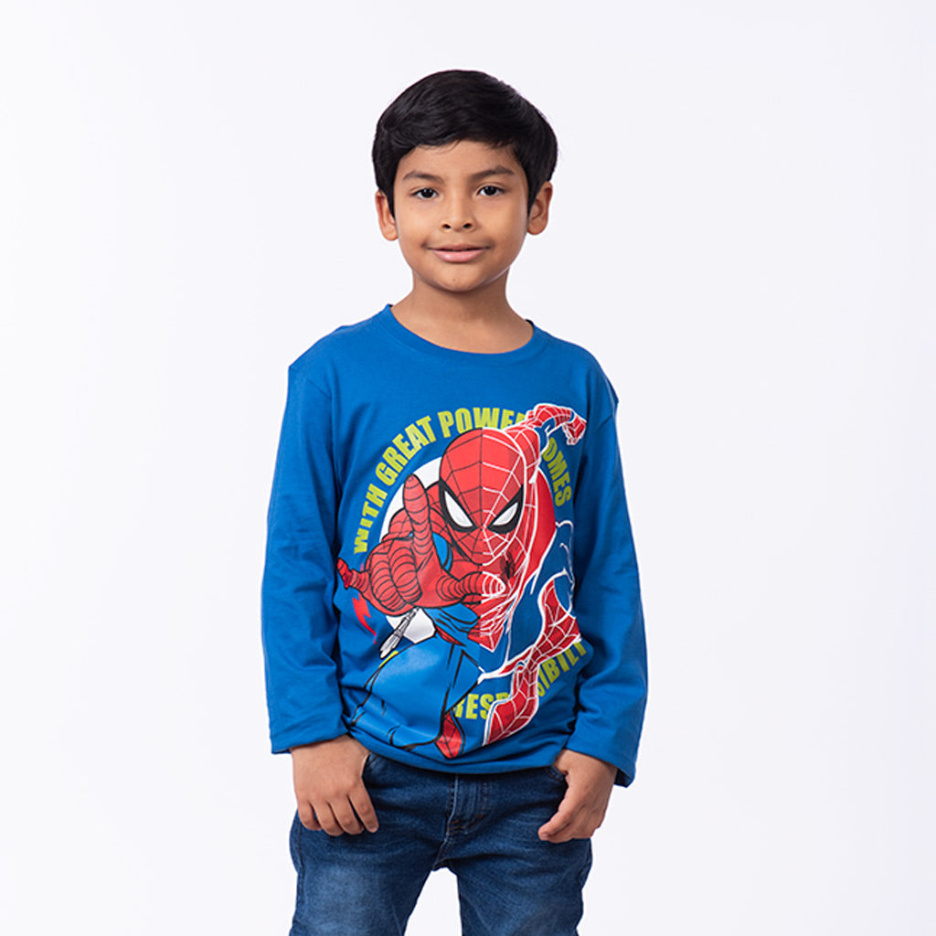 Polo Spiderman Manga Larga Niño - 2x S/35.00