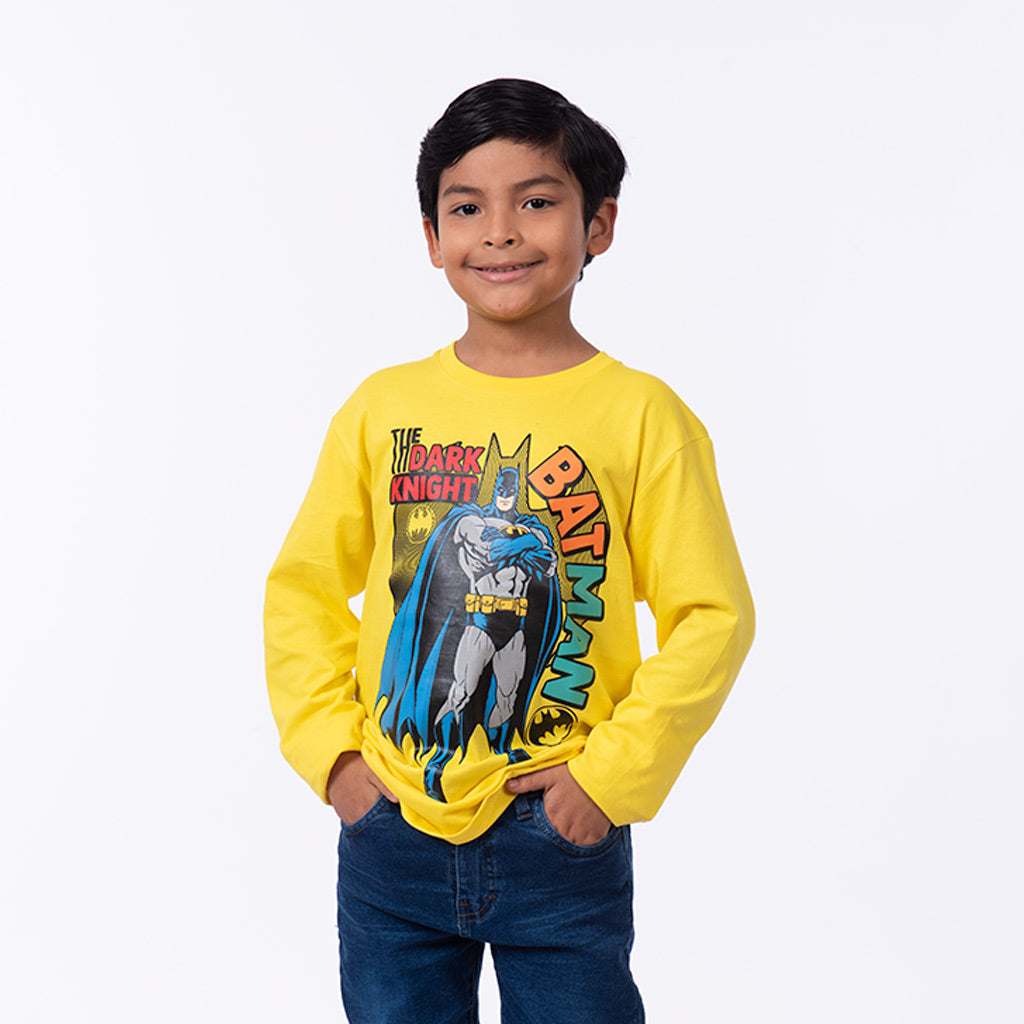 Polo Batman Manga Larga Niño