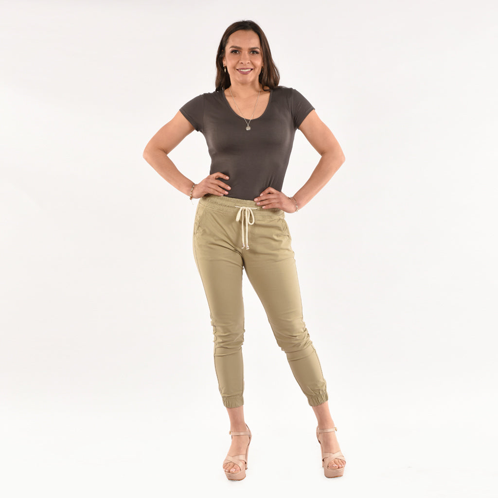 Jogger Drill Tafeta Strech Mujer