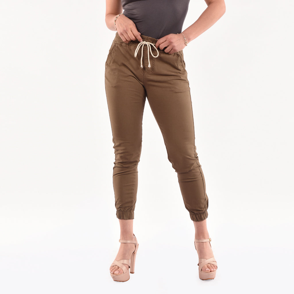 Jogger Drill Tafeta Strech Mujer