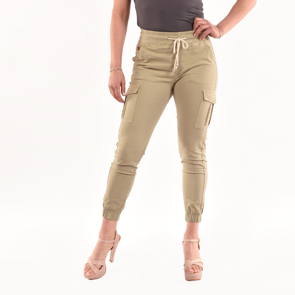 Jogger Drill Tafeta Strech Mujer