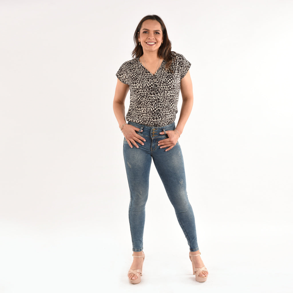 Pantalón Van Pierre Denim Strech Mujer - 2x S/90.00