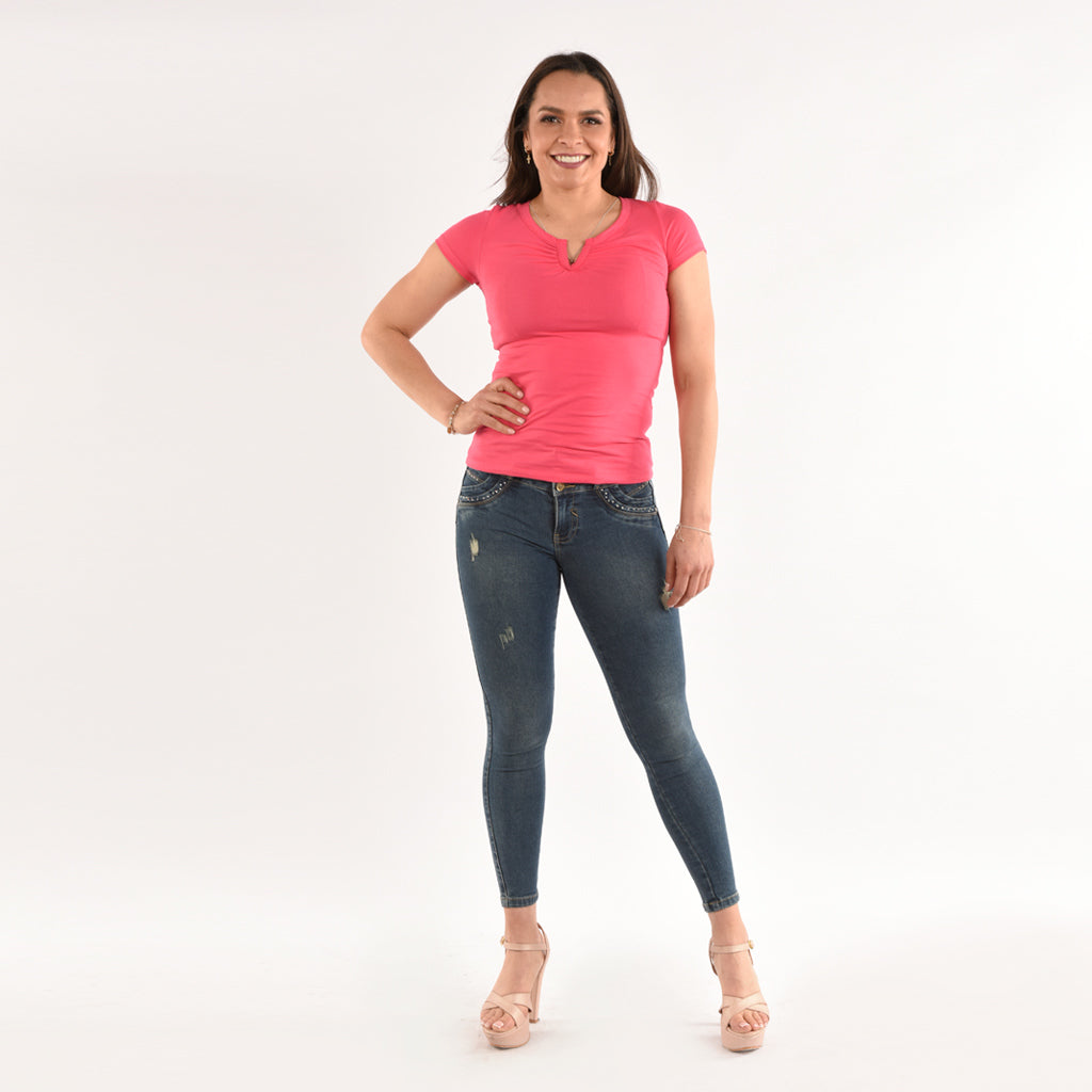 Pantalón Van Pierre Denim Strech Mujer - 2x S/90.00