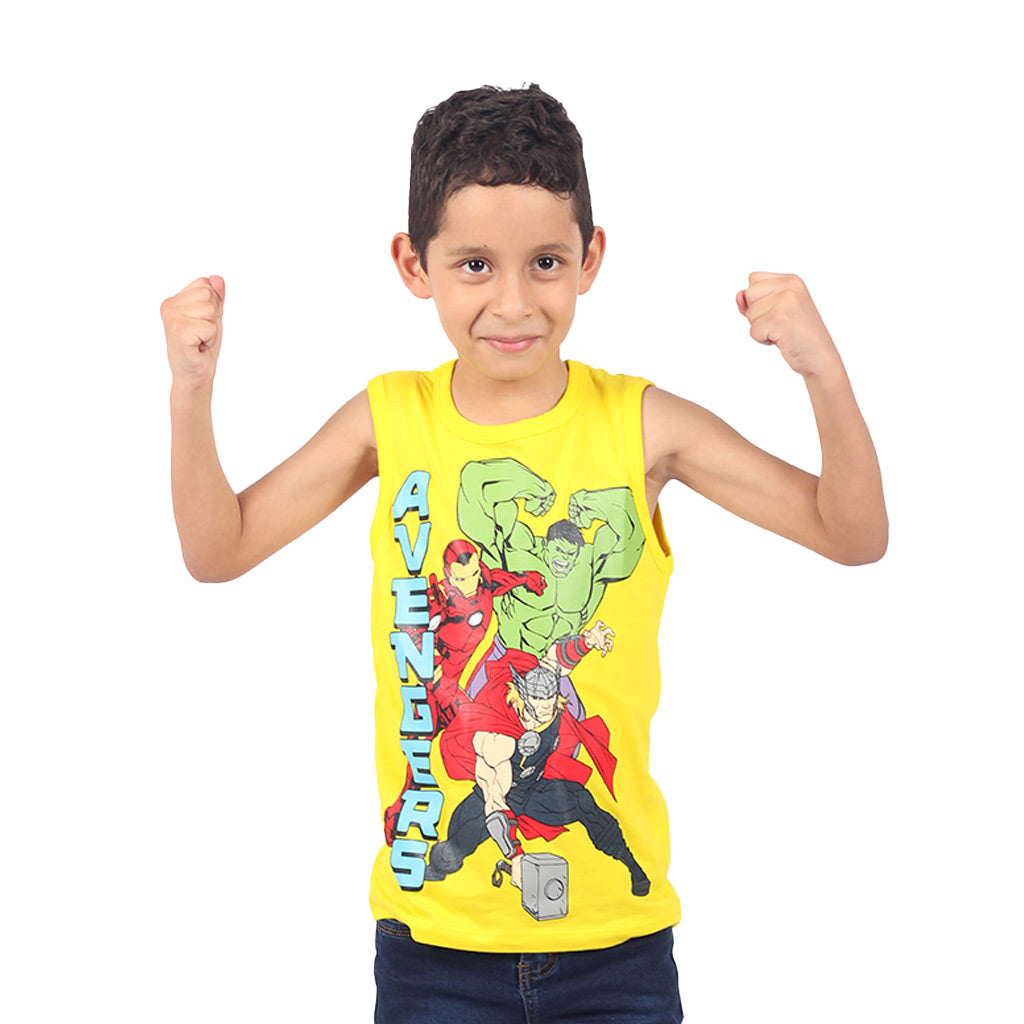 Polo Avengers Manga Cero Niño