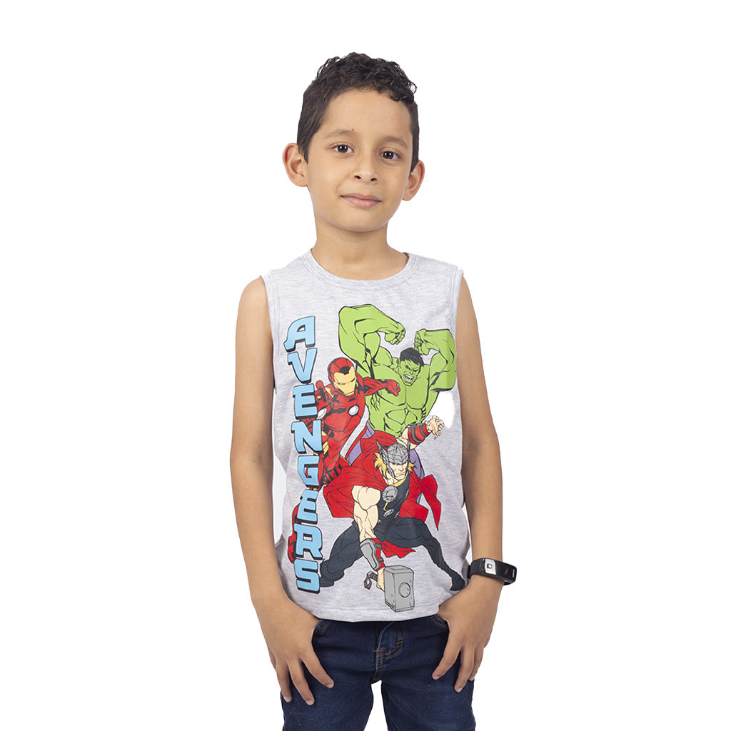 Polo Avengers Manga Cero Niño