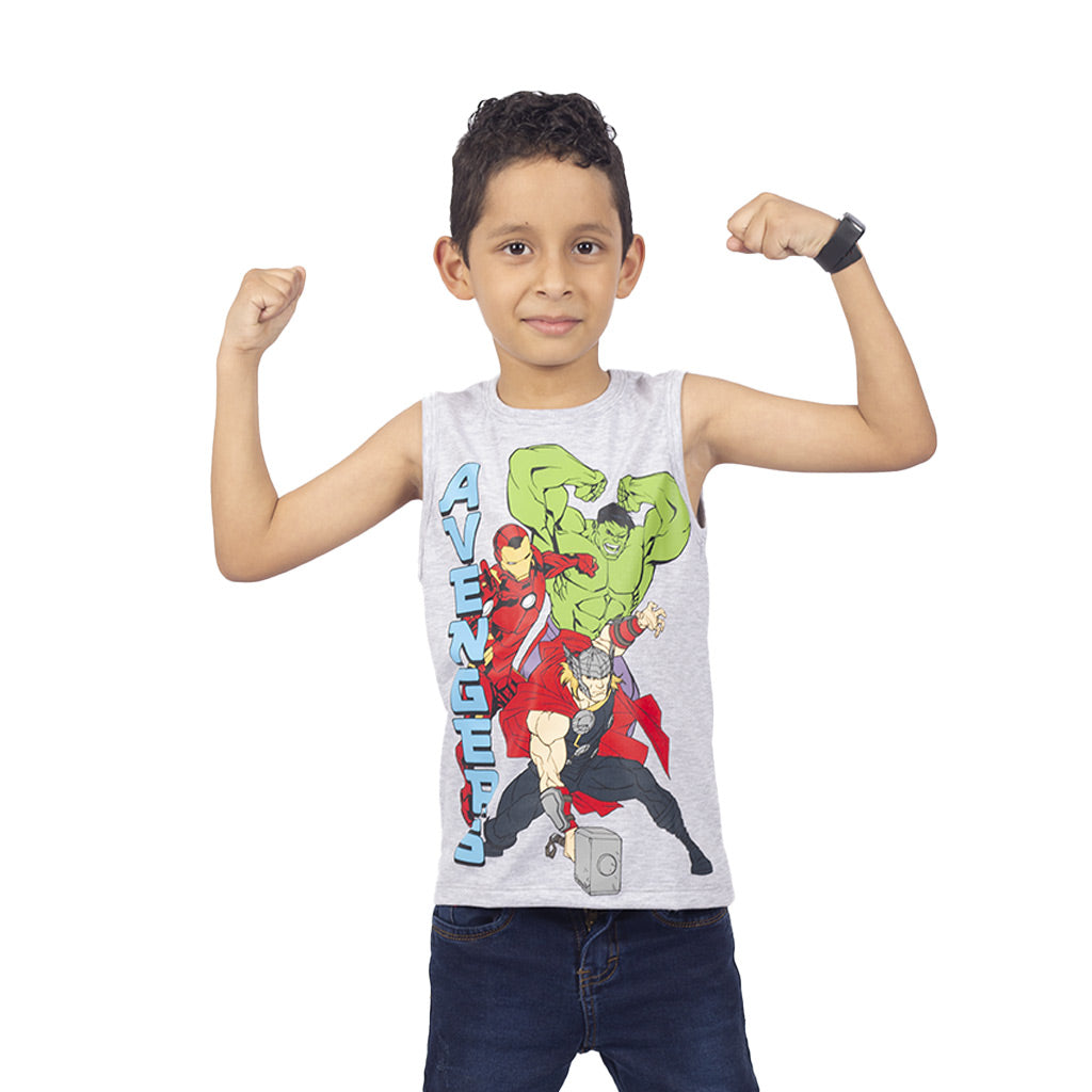 Polo Avengers Manga Cero Niño