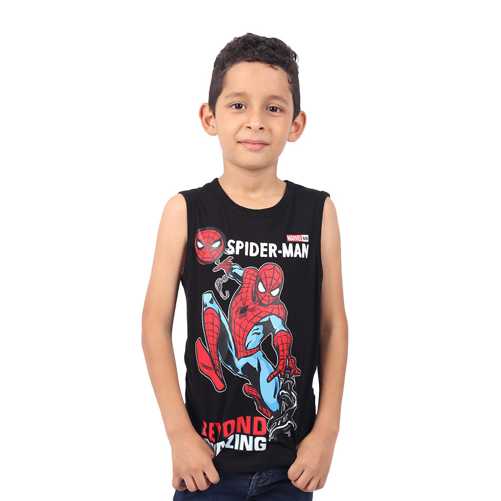 Polo Spiderman Manga Cero Niño