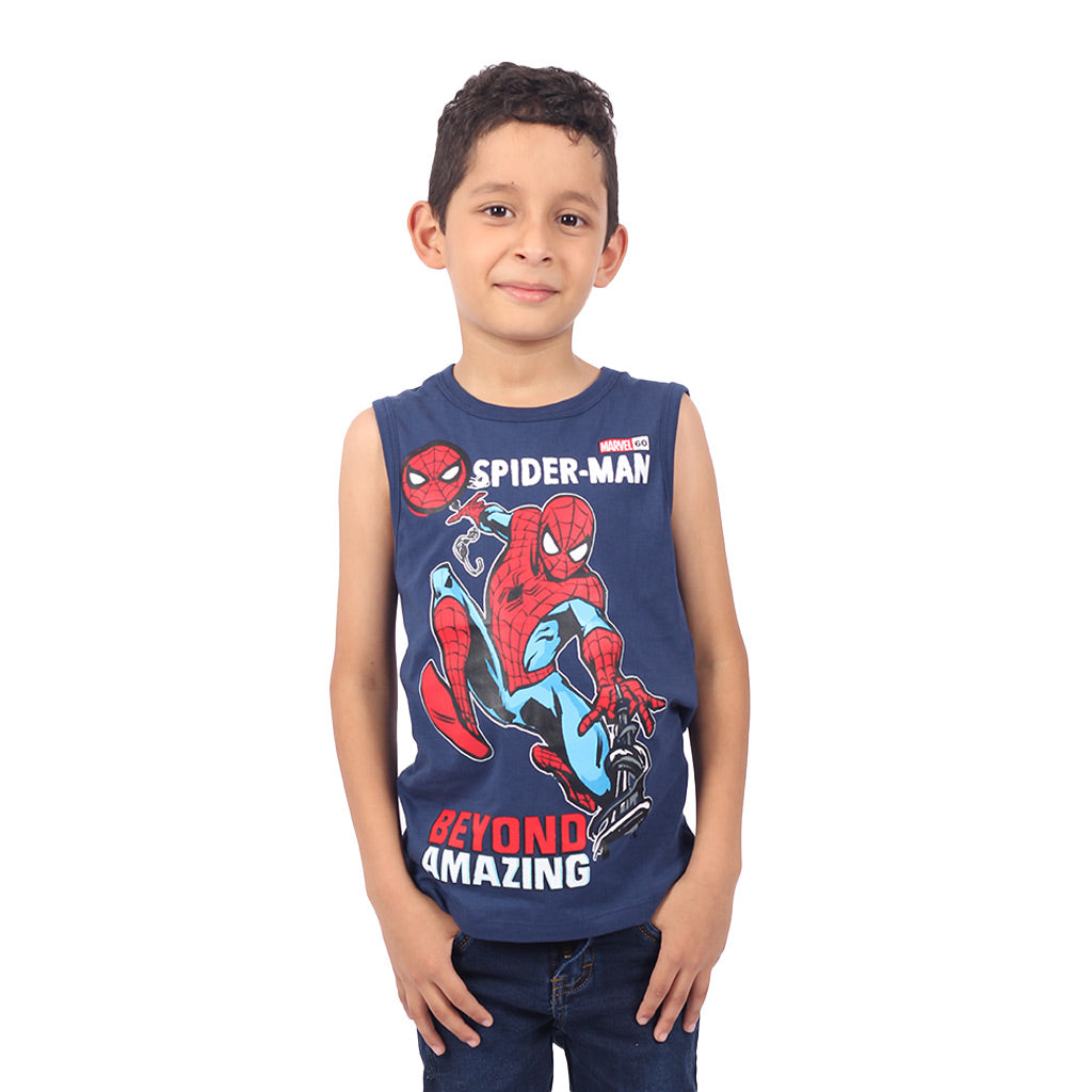 Polo Spiderman Manga Cero Niño