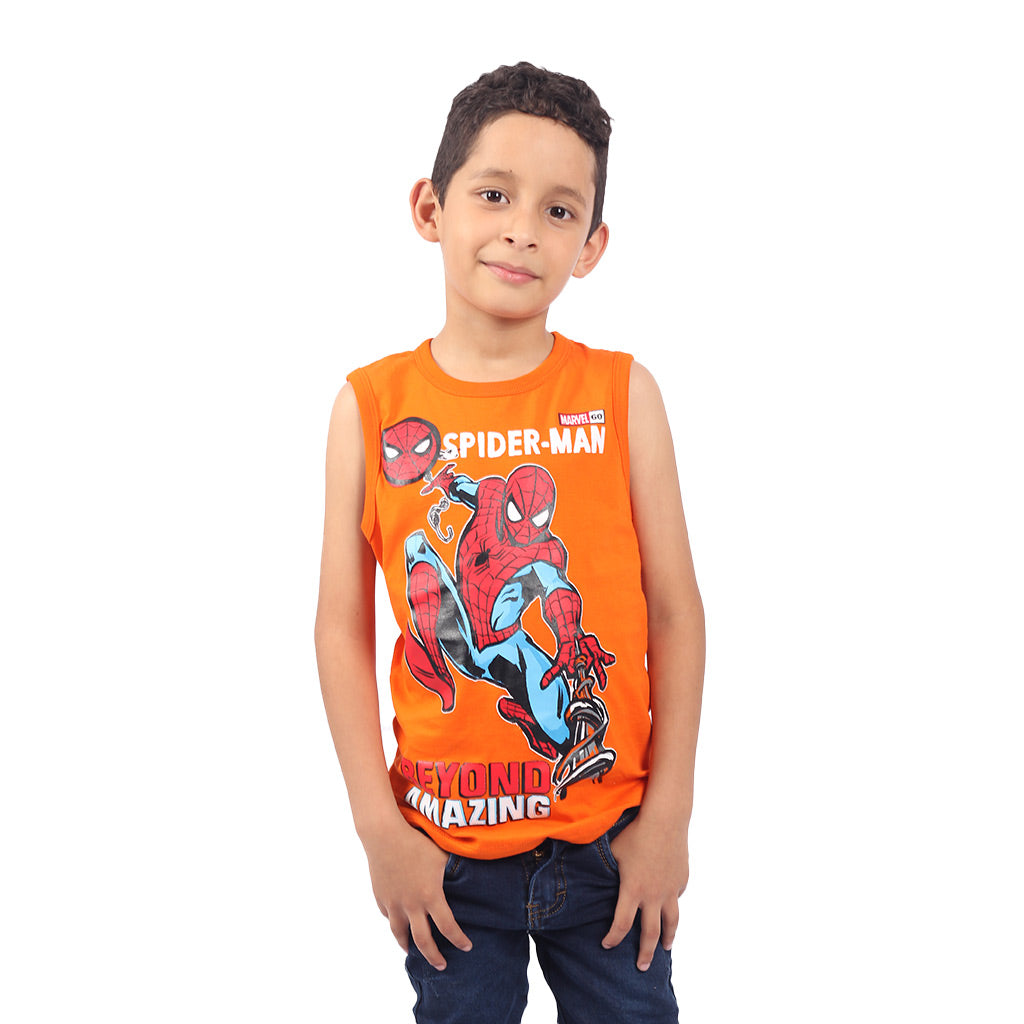Polo Spiderman Manga Cero Niño