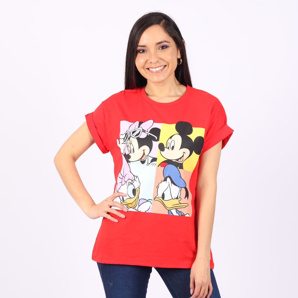 Polo Minnie Mouse Manga Corta Mujer 3x2