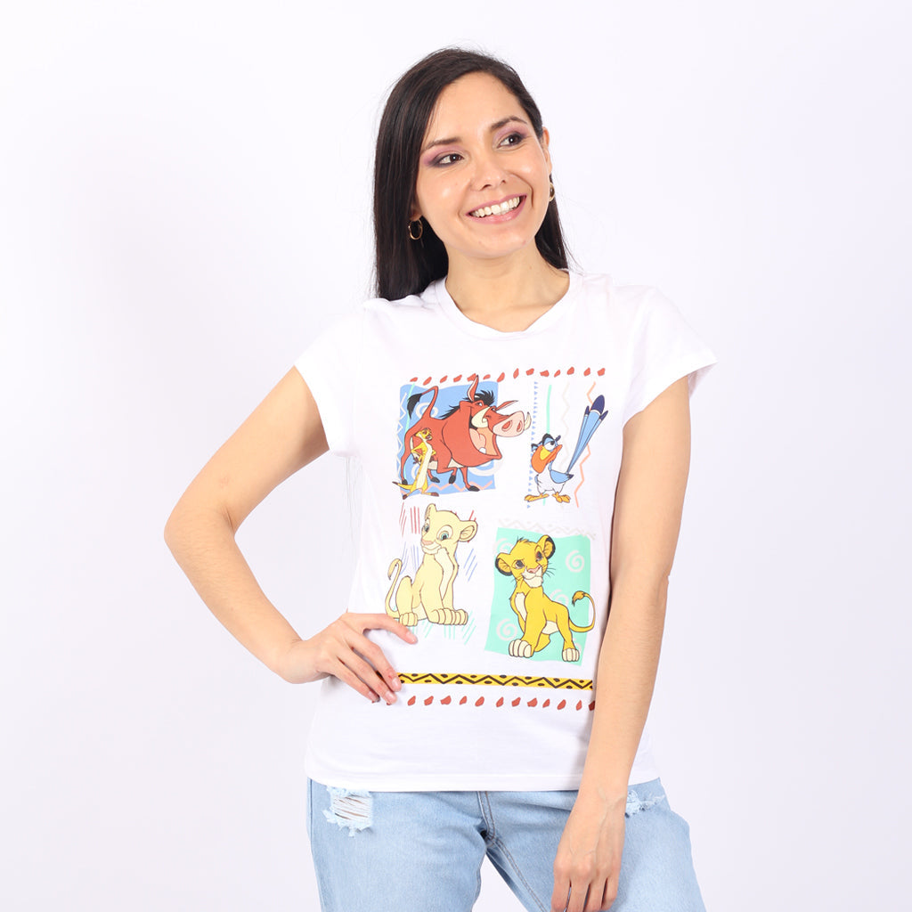 Polo El Rey León Manga Corta Mujer 3x2