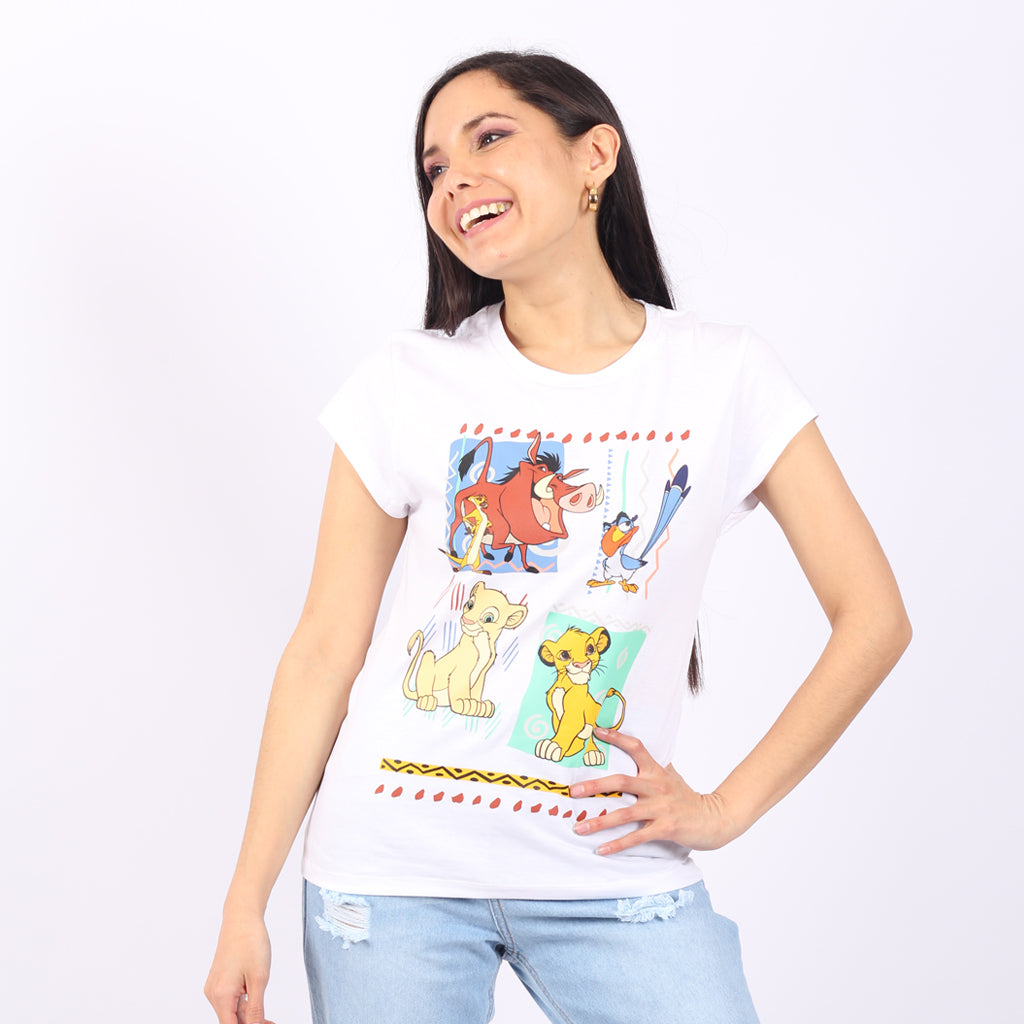 Polo El Rey León Manga Corta Mujer 3x2