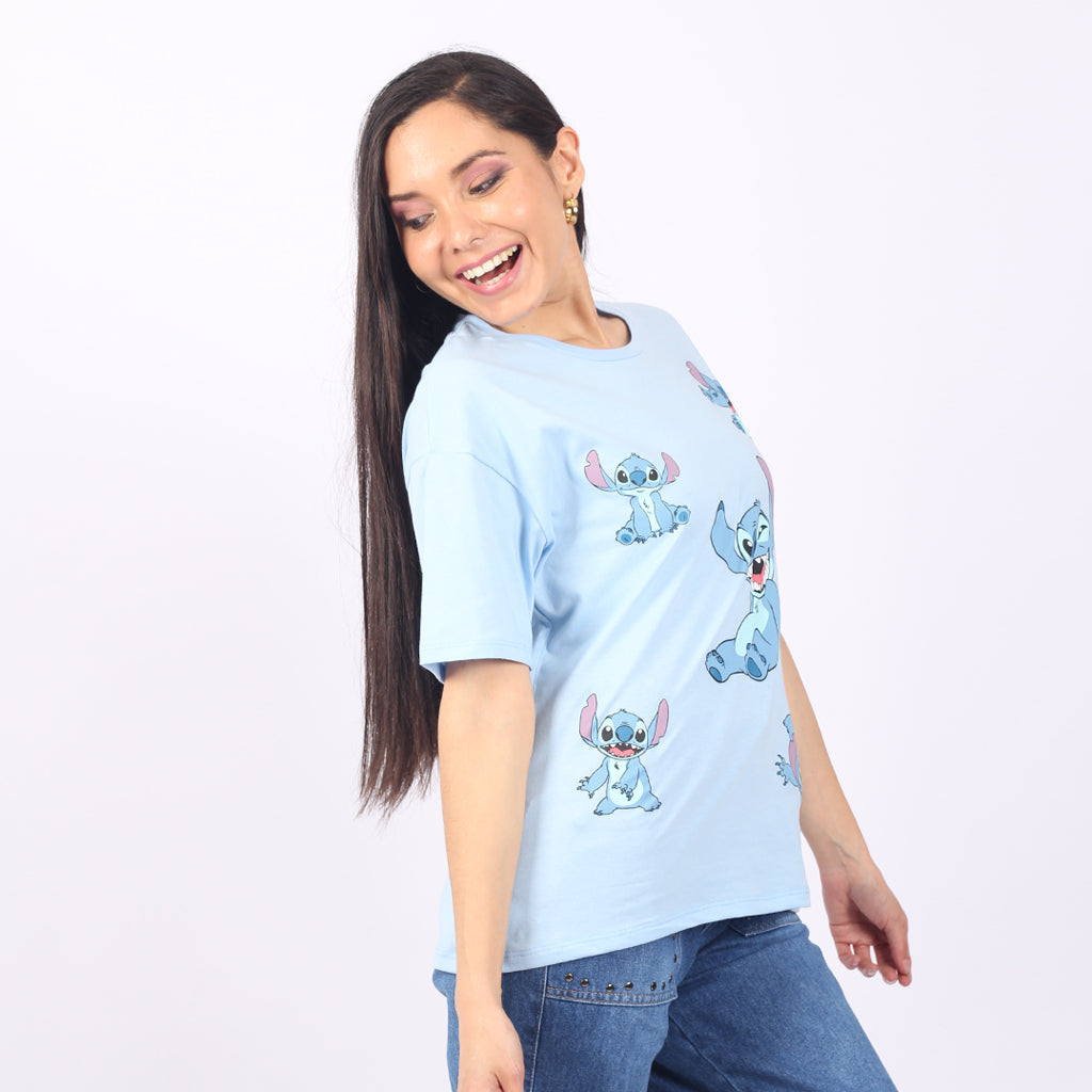 Polo Lilo Y Stitch Manga Corta Mujer - 2x S/65.00 y 3x S/90.00