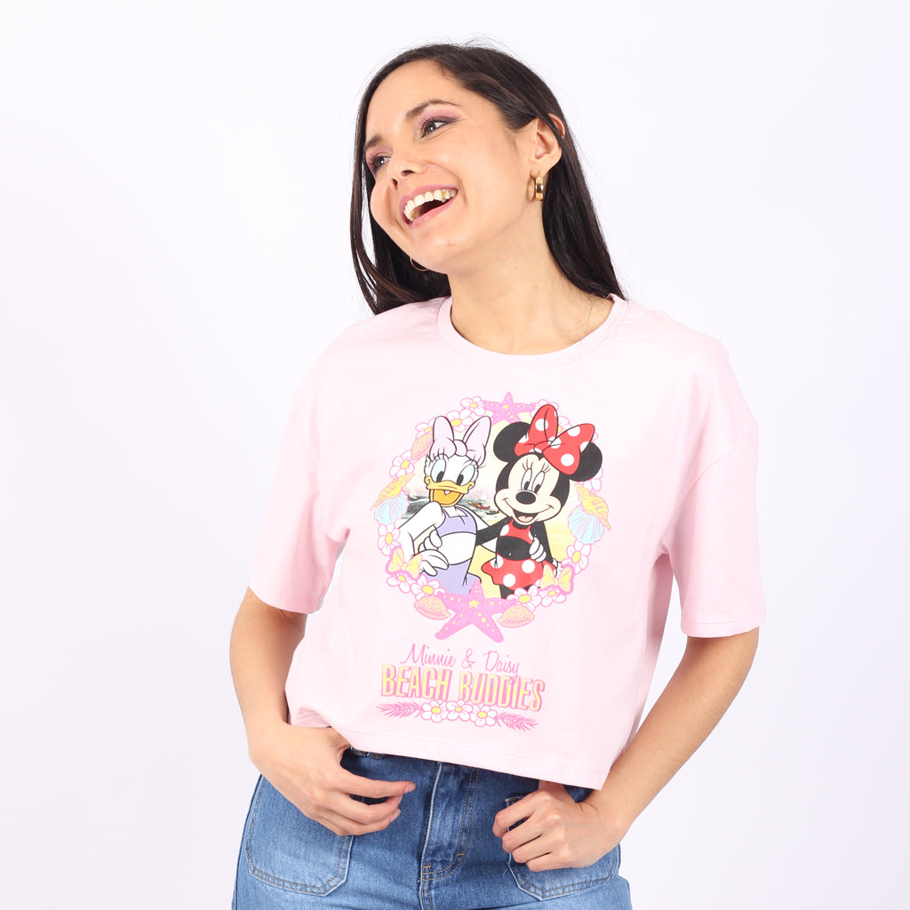 Polo Minnie Mouse Manga Corta Mujer 3x2