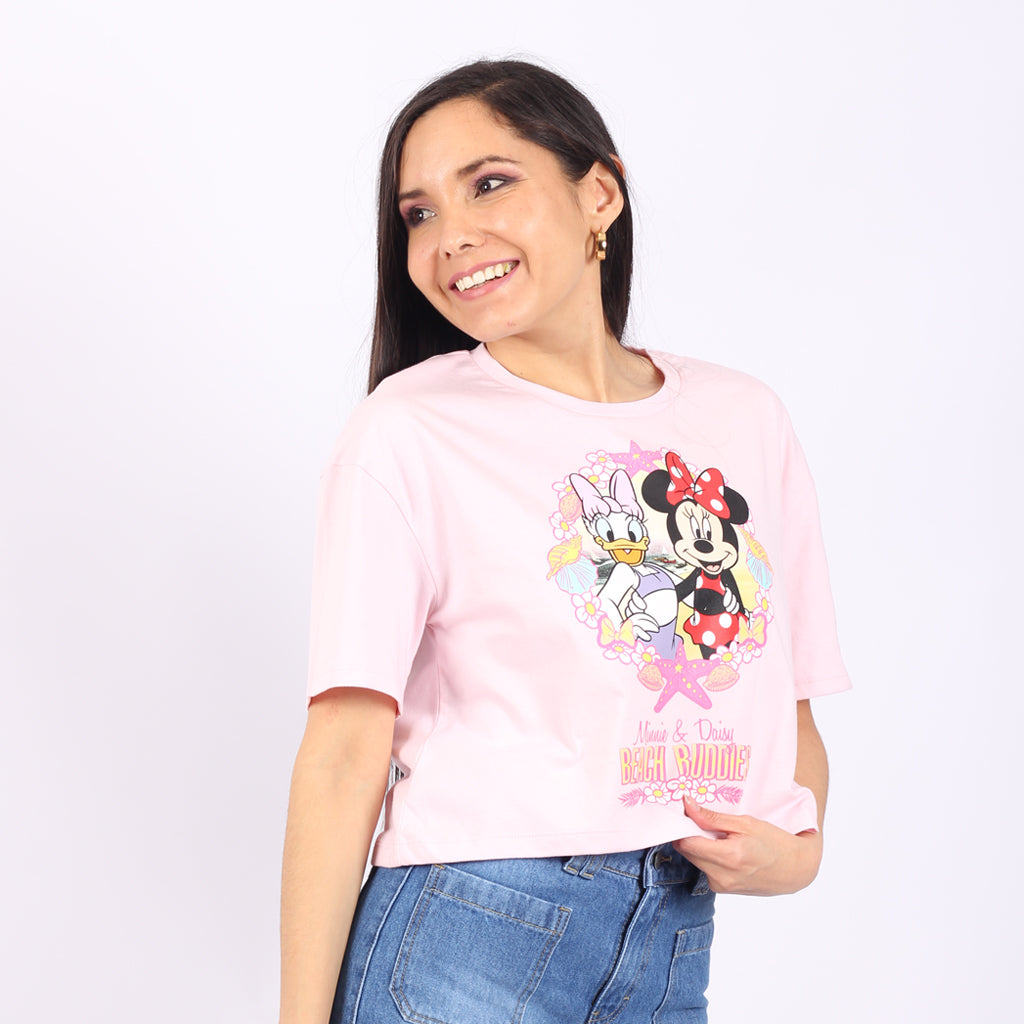 Polo Minnie Mouse Manga Corta Mujer 3x2
