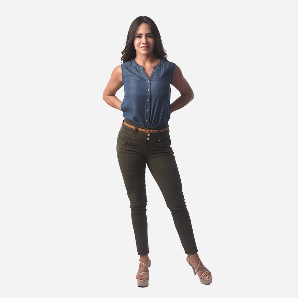 Pantalón H Club Drill Strech Mujer