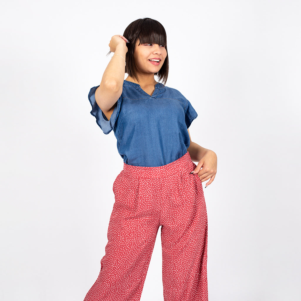 Blusa Ethiopia Manga Corta Mujer