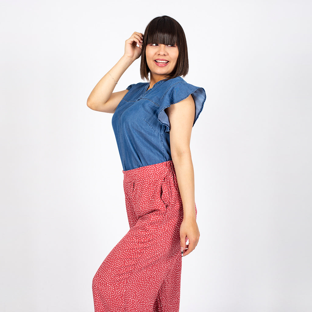 Blusa Ethiopia Manga Corta Mujer