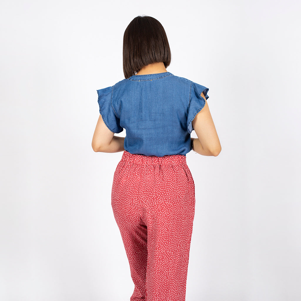 Blusa Ethiopia Manga Corta Mujer