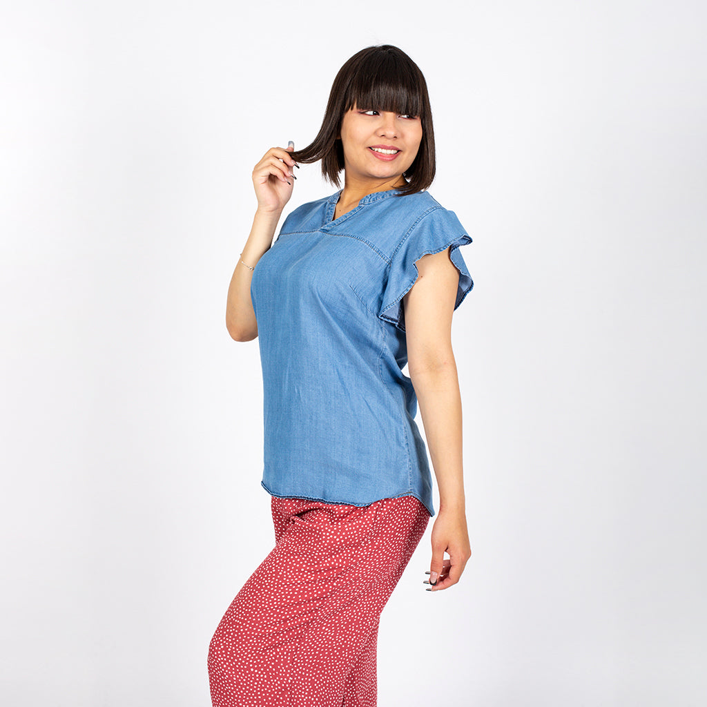 Blusa Ethiopia Manga Corta Mujer