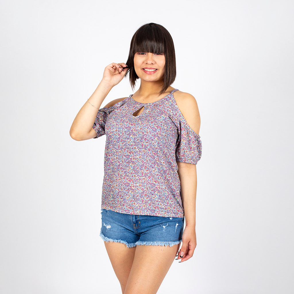Blusa Ethiopia Manga Corta Mujer