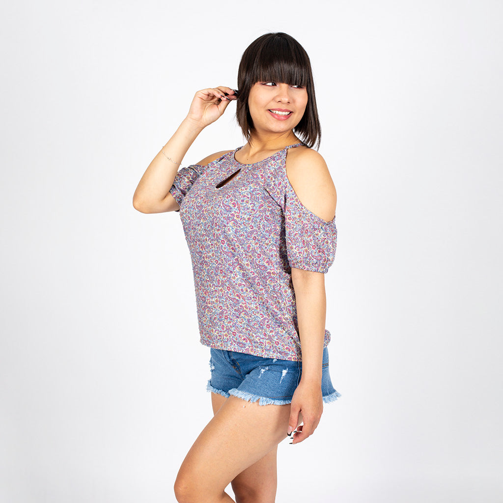 Blusa Ethiopia Manga Corta Mujer