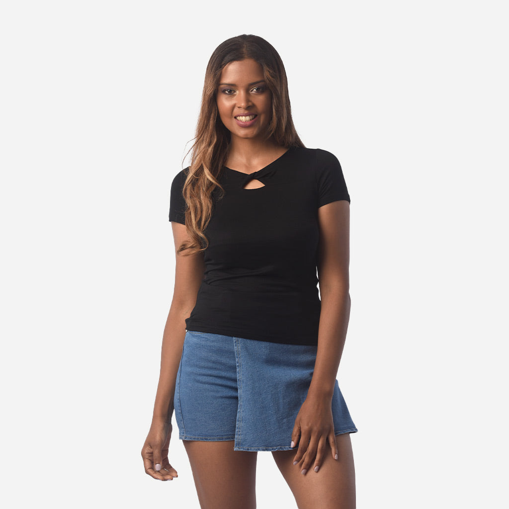 Polo Ethiopia Viscosa Manga Corta Mujer