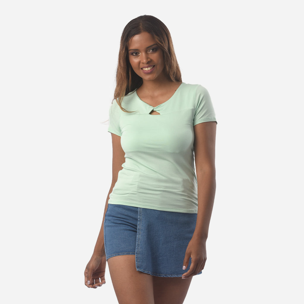 Polo Ethiopia Viscosa Manga Corta Mujer