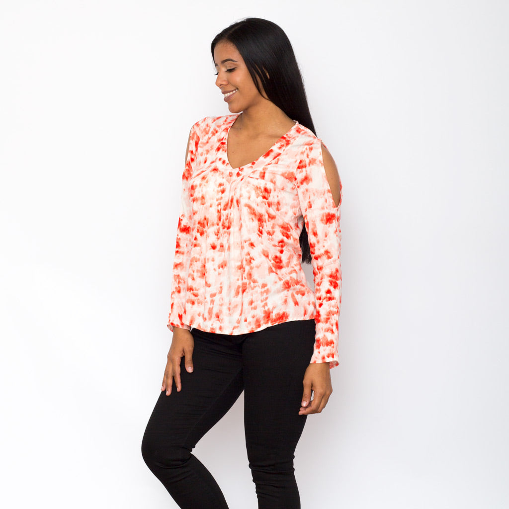 Blusa Ethiopia Tye Dye Manga larga Mujer