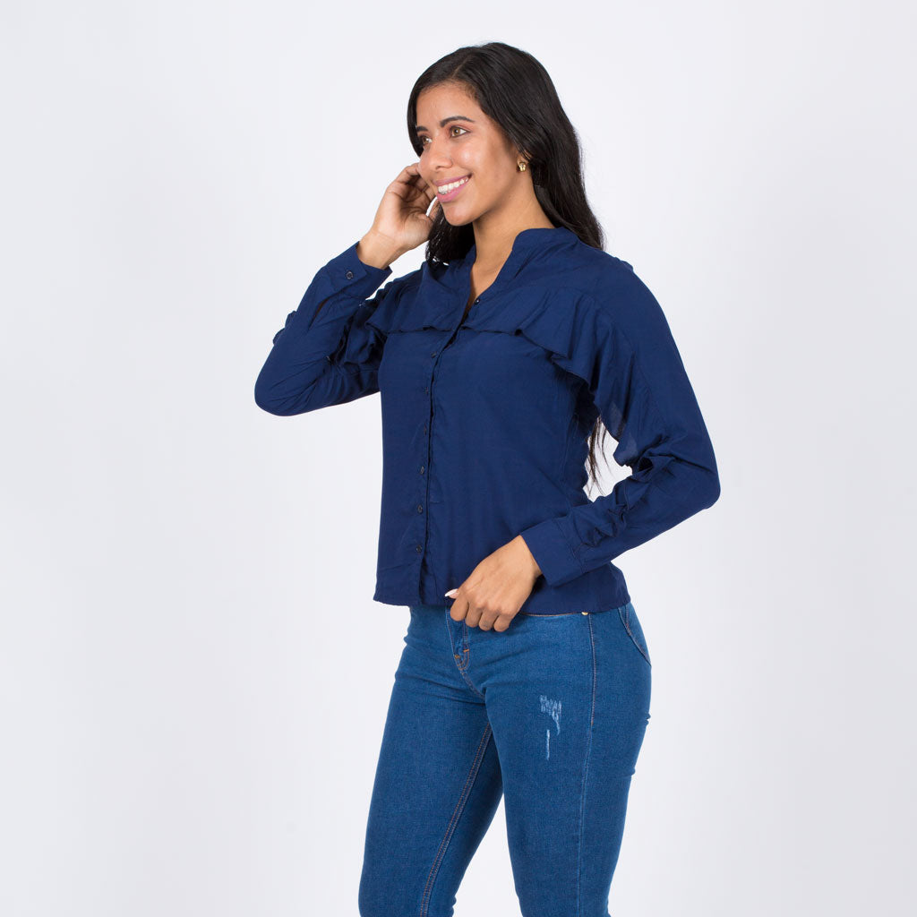 Blusa Ethiopia Rayón Manga Larga