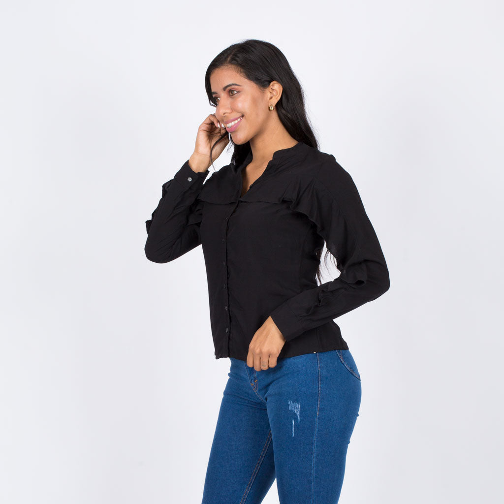 Blusa Ethiopia Rayón Manga Larga