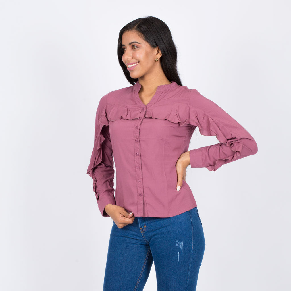 Blusa Ethiopia Rayón Manga Larga