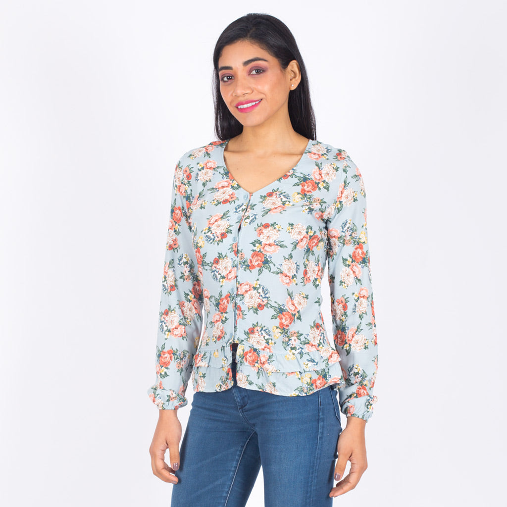 Blusa Ethiopia Manga Larga Mujer - 2x S/55.00