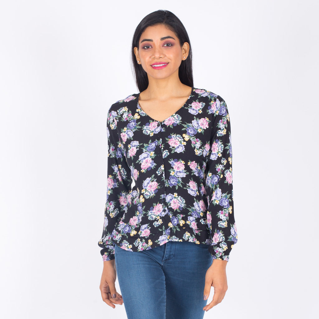 Blusa Ethiopia Manga Larga Mujer